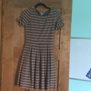 Anthropology Bordeaux dress