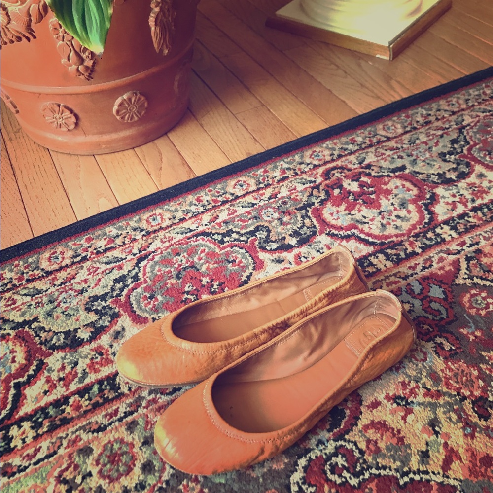 Tory Burch camel flats