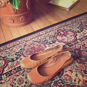 Tory Burch camel flats