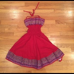 Handmade Peruvian Red Summer Dress