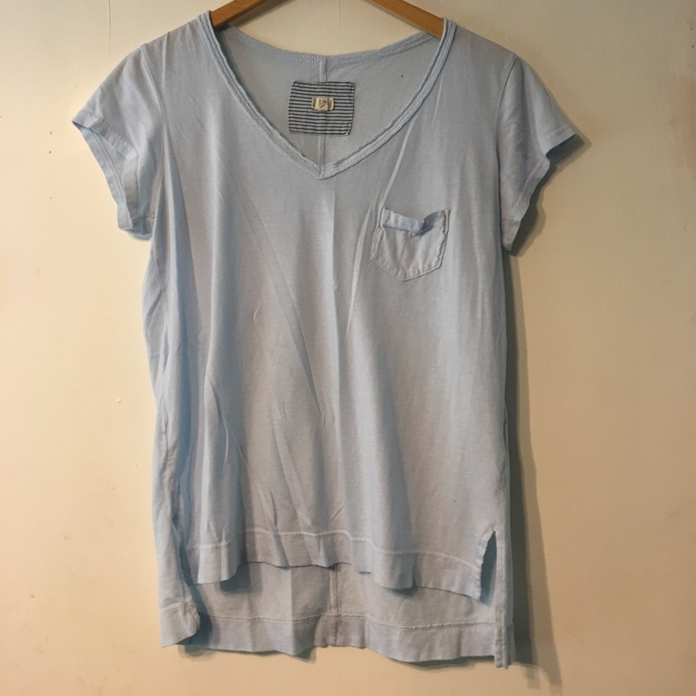 Anthropologie Light Blue T-Shirt