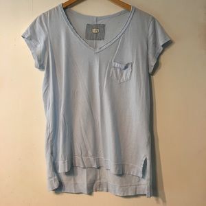 Anthropologie Light Blue T-Shirt