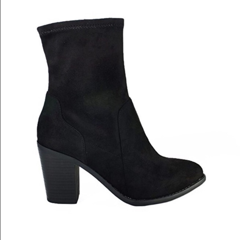 Wild Diva black sock boots
