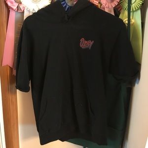 Obey short sleeve sweatshirt