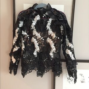 NWT 🎉Self-portrait lace top🎀🌸