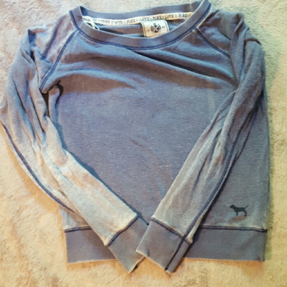 Pink VS Distressed Sweatshirt