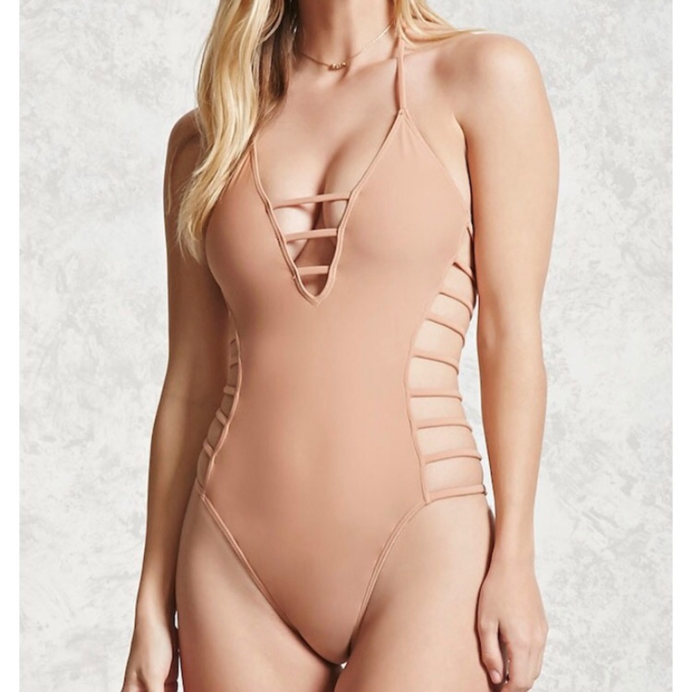 Forever21 BRAND NEW nude bathing suit