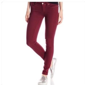 Paige vertigo ultra skinny sweet wine burgundy