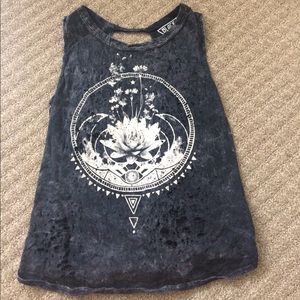 Black Moon Flowers & Moon Tee-urban outfitters