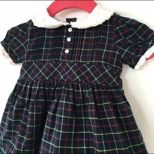 Ralph Lauren Baby Dress 3M Plaid Dress Baby Girl