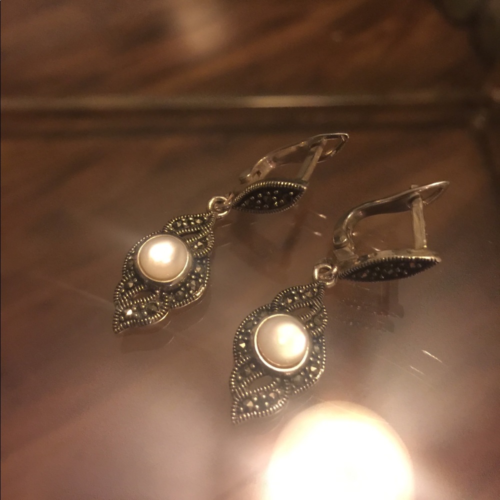 Beautiful Silver earrings from Poland🌸🌼🌻
