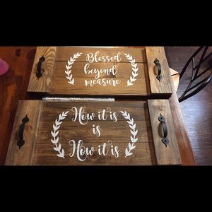 Rustic Wooden Trays