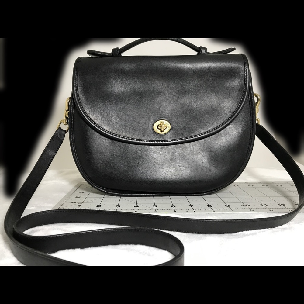 🌀Vintage Coach Round Plaza Court Bag