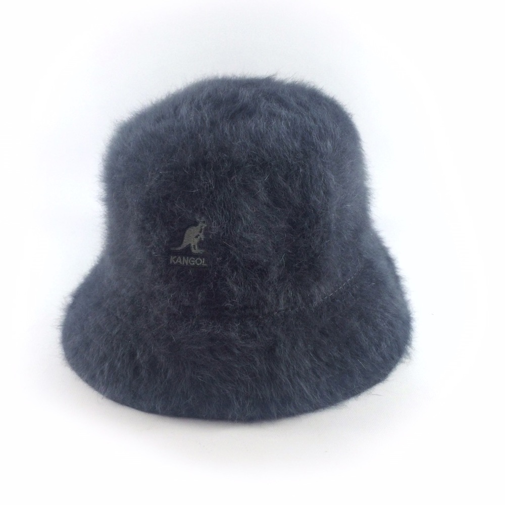 Kangol furgora grey furry bucket hat.