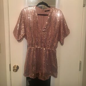 Beautiful gold sequin romper from Southern Jewlz!!
