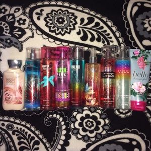 Bath and Body works sprays and lotions!