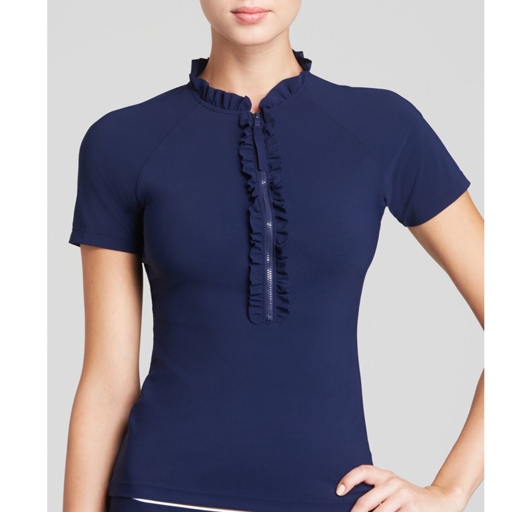 Tory Burch Lidia surf shirt rash guard swimwear