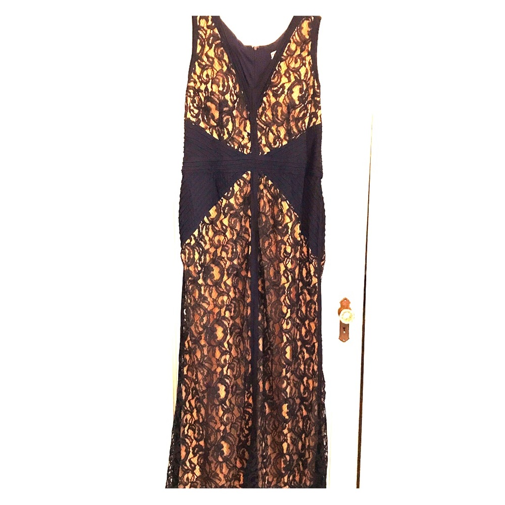 30s style elegant navy gown, 20