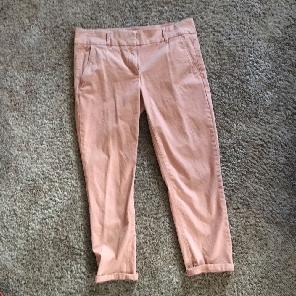 Loft Marisa skinny khaki 8. Muted peach