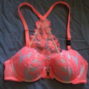 Coral and nude front close VS Dream Angels bra