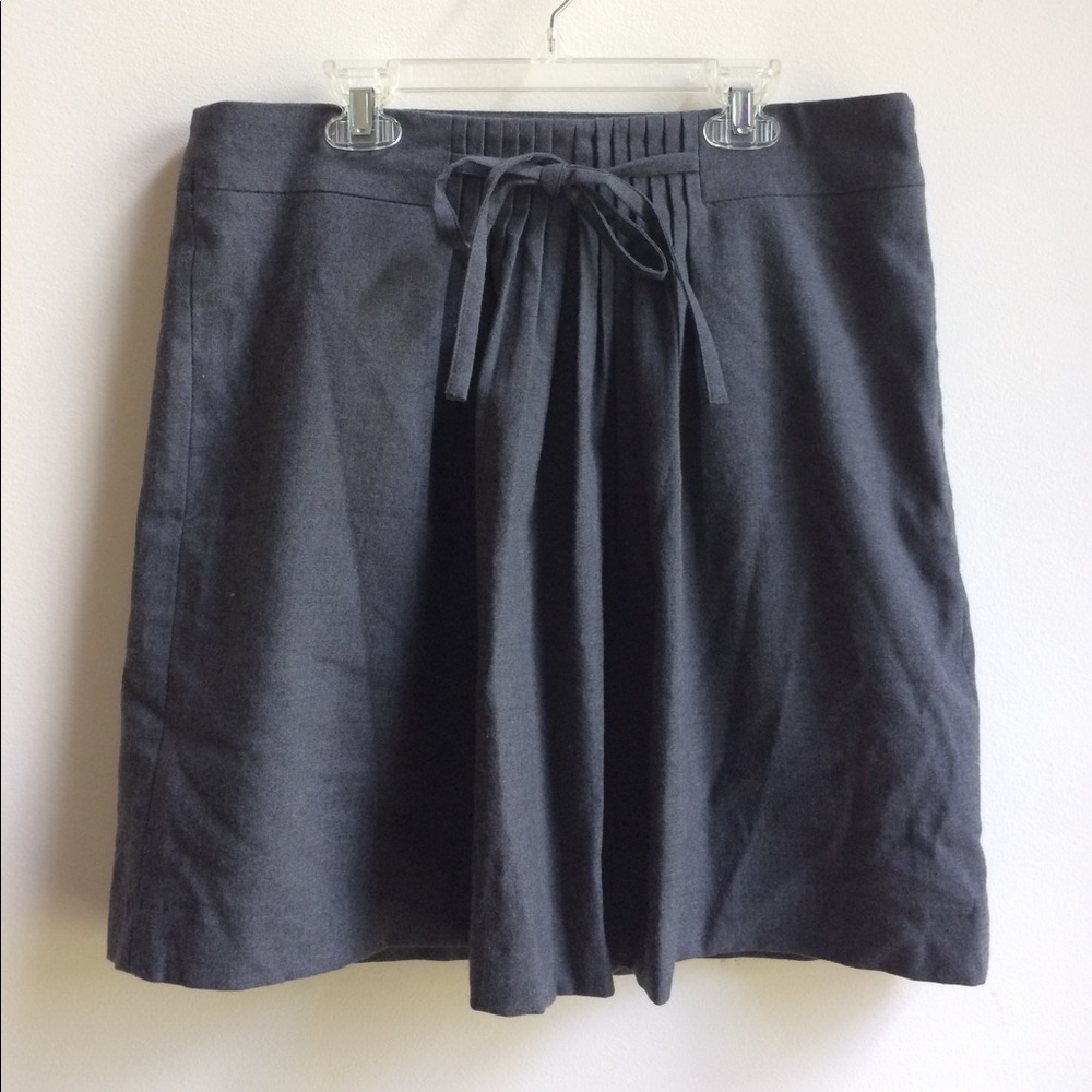 GAP || grey wool pencil skirt with pleats