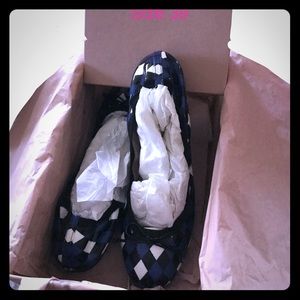 Miu miu flats with diamond pattern