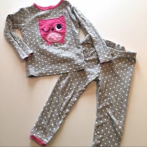 Owl polka dot pajamas