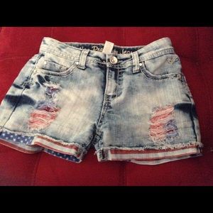 American flag justice shorts *reposh*