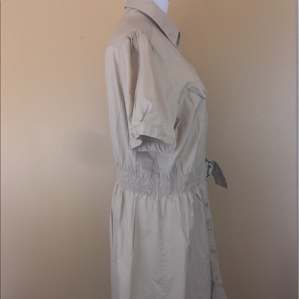 Millennium Tan Shirt Dress Career Plus Size 3X - Picture 5 of 6