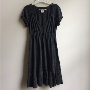 MAX STUDIO || grey cotton knit dress