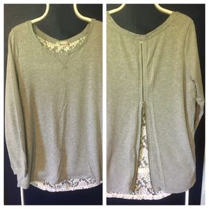 Derek Heart lace back Top