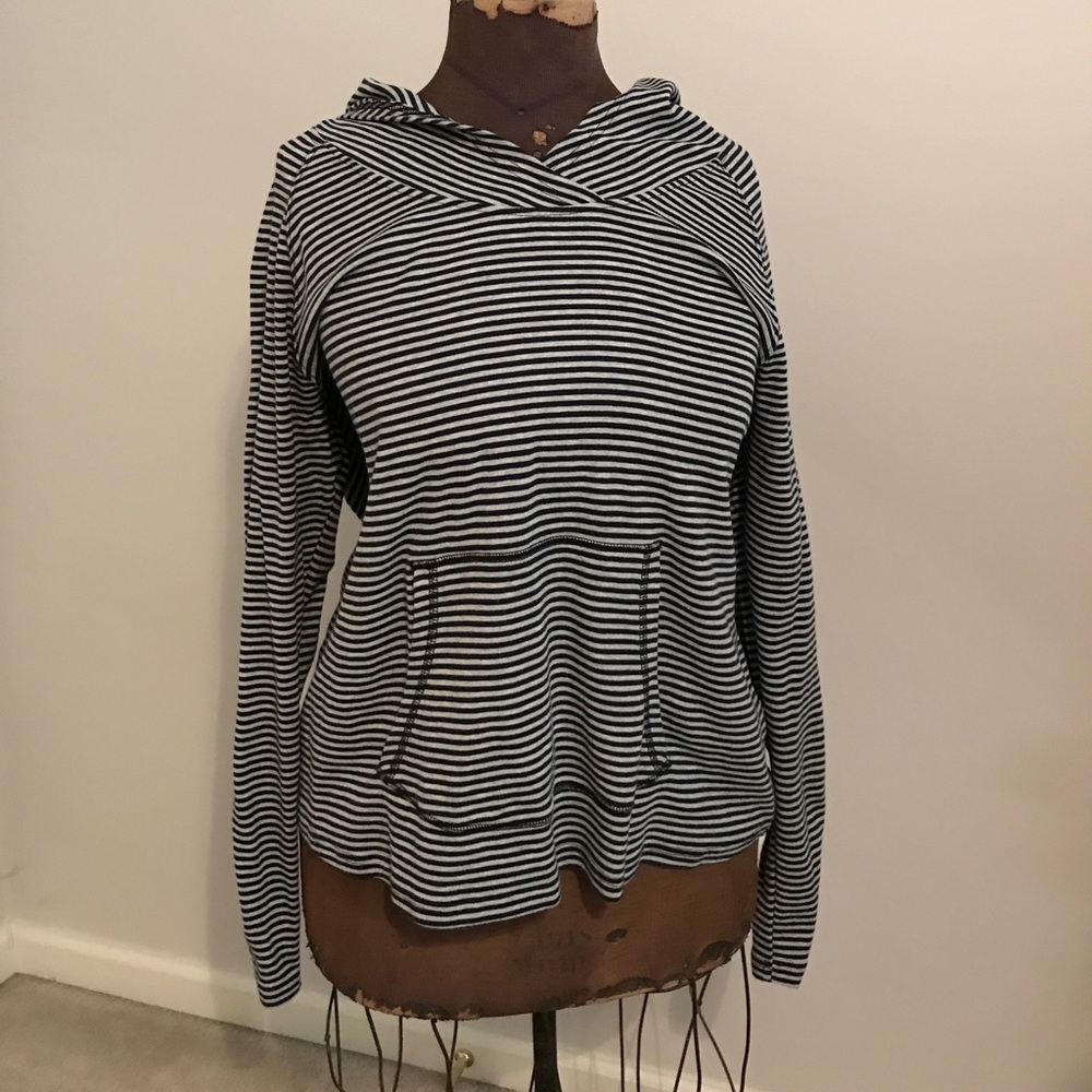 Comfortable Striped Hoodie