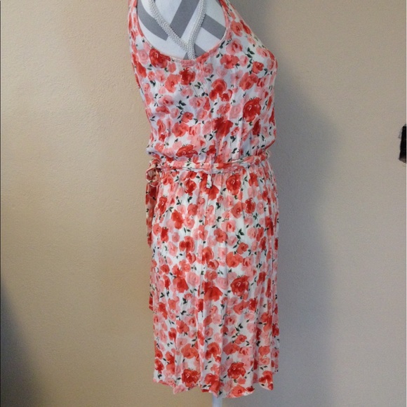 Floral Scoopneck Summer Sleeveless Dress - Picture 2 of 4