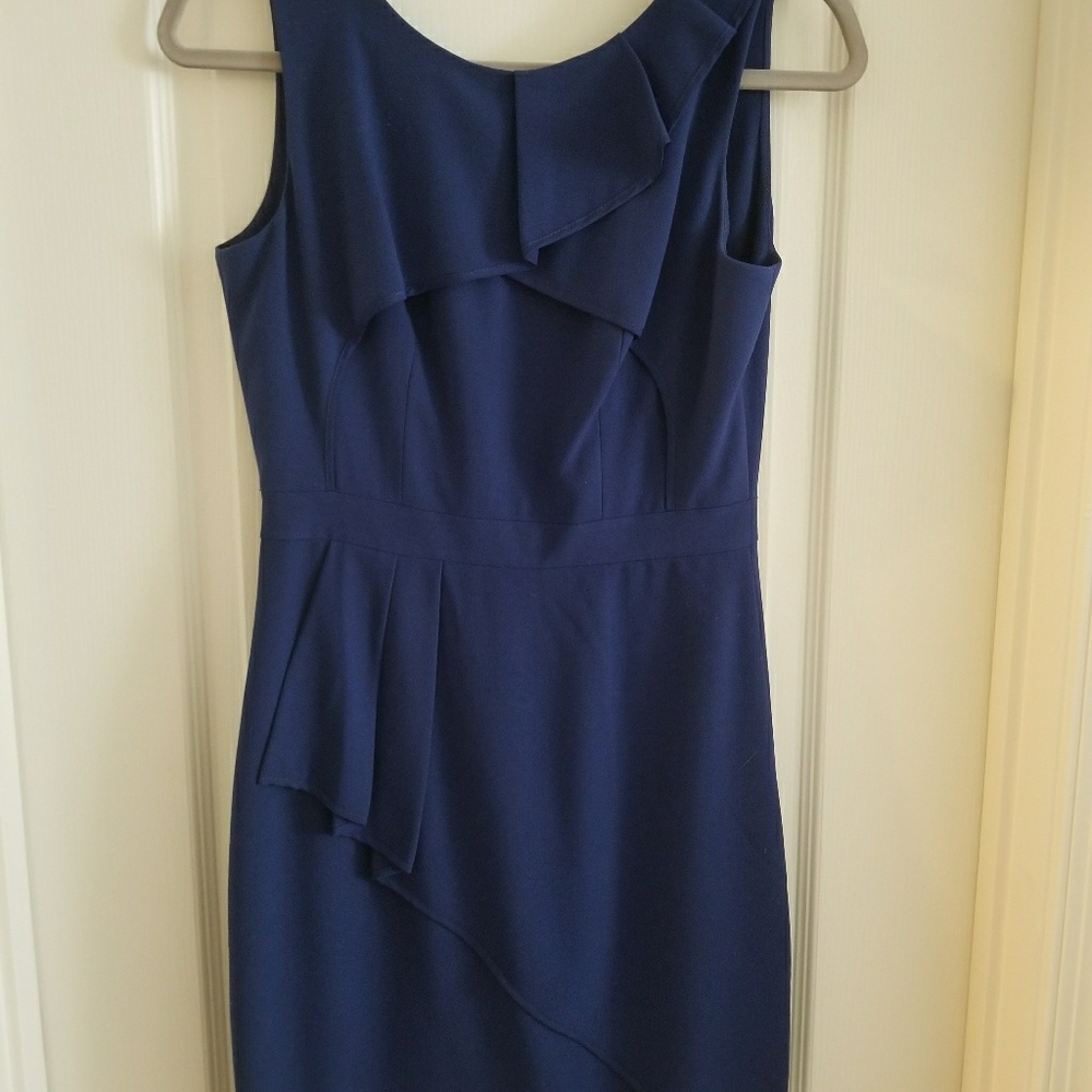 BCBG Navy fitted dress
