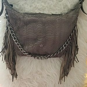 ASH Leather Crossover Hobo Bag