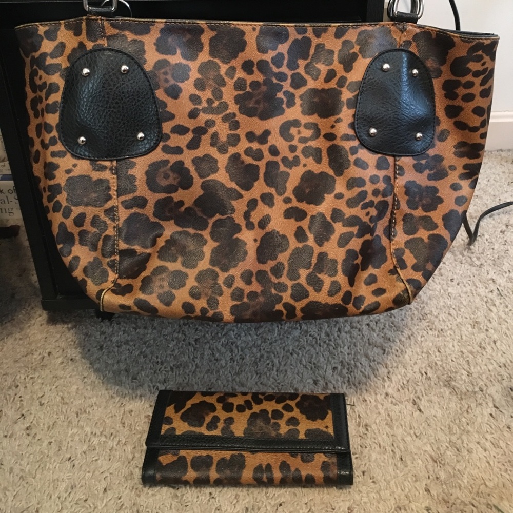 Cheetah bag | matching wallet