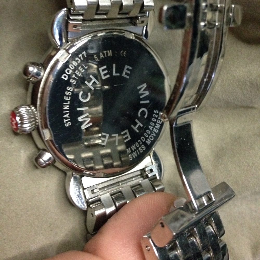 CSX36 Michele Silver Watch with extra links!
