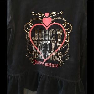 Juicy Couture Navy Sweat suit. Size 6-7