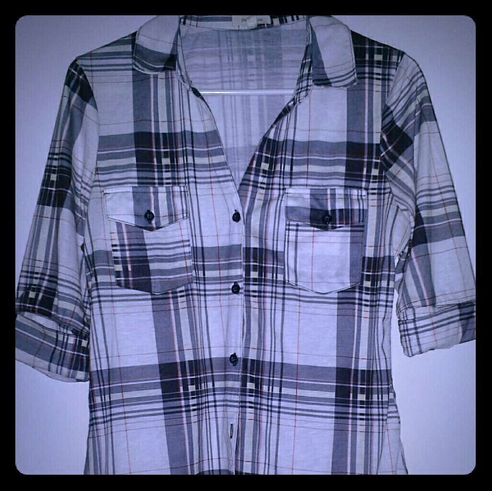 Plaid button up