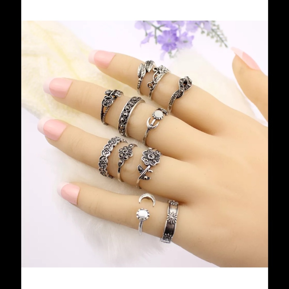 ☀️Last Set 11pc BoHo Ring Set☀️ - Picture 4 of 4
