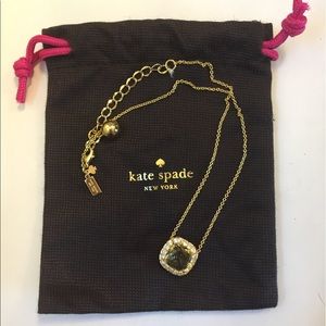 Kate Spade square crystal necklace