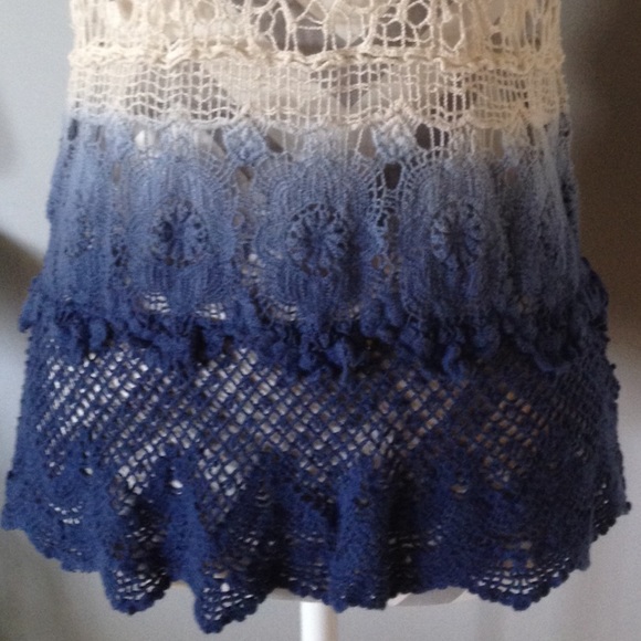 Boho Crocheted Ombré Tank Top - Picture 5 of 5
