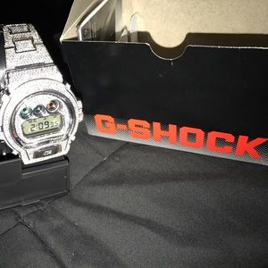 Iced out diamond watch