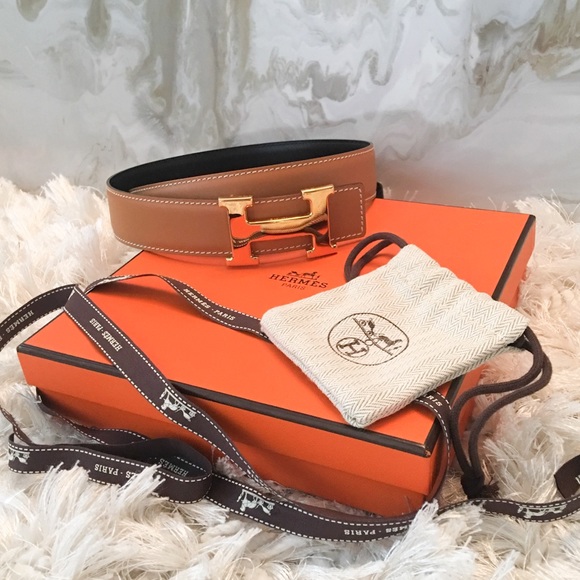 NWB Auth Hermes Constance Gold H Belt Kit 75 - Picture 2 of 8