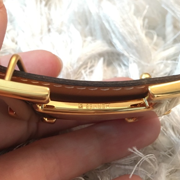 NWB Auth Hermes Constance Gold H Belt Kit 75 - Picture 7 of 8