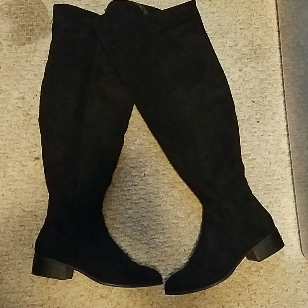 Black over the knee boots