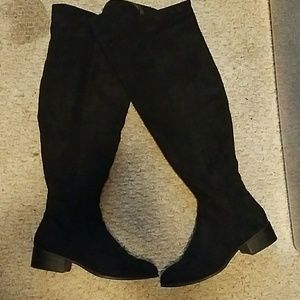 Black over the knee boots