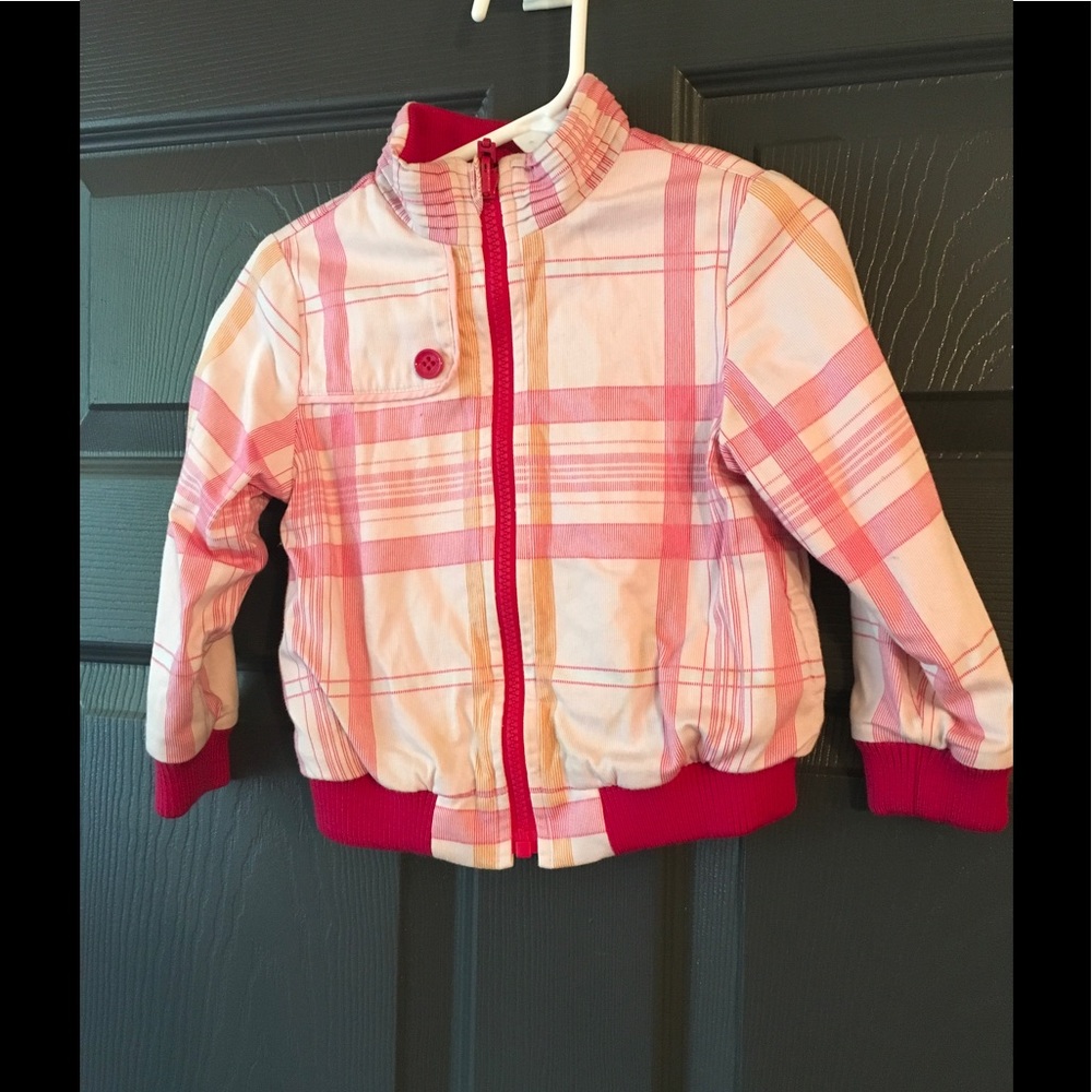 Kids Burberry Plaid Jacket Size 18-24mths