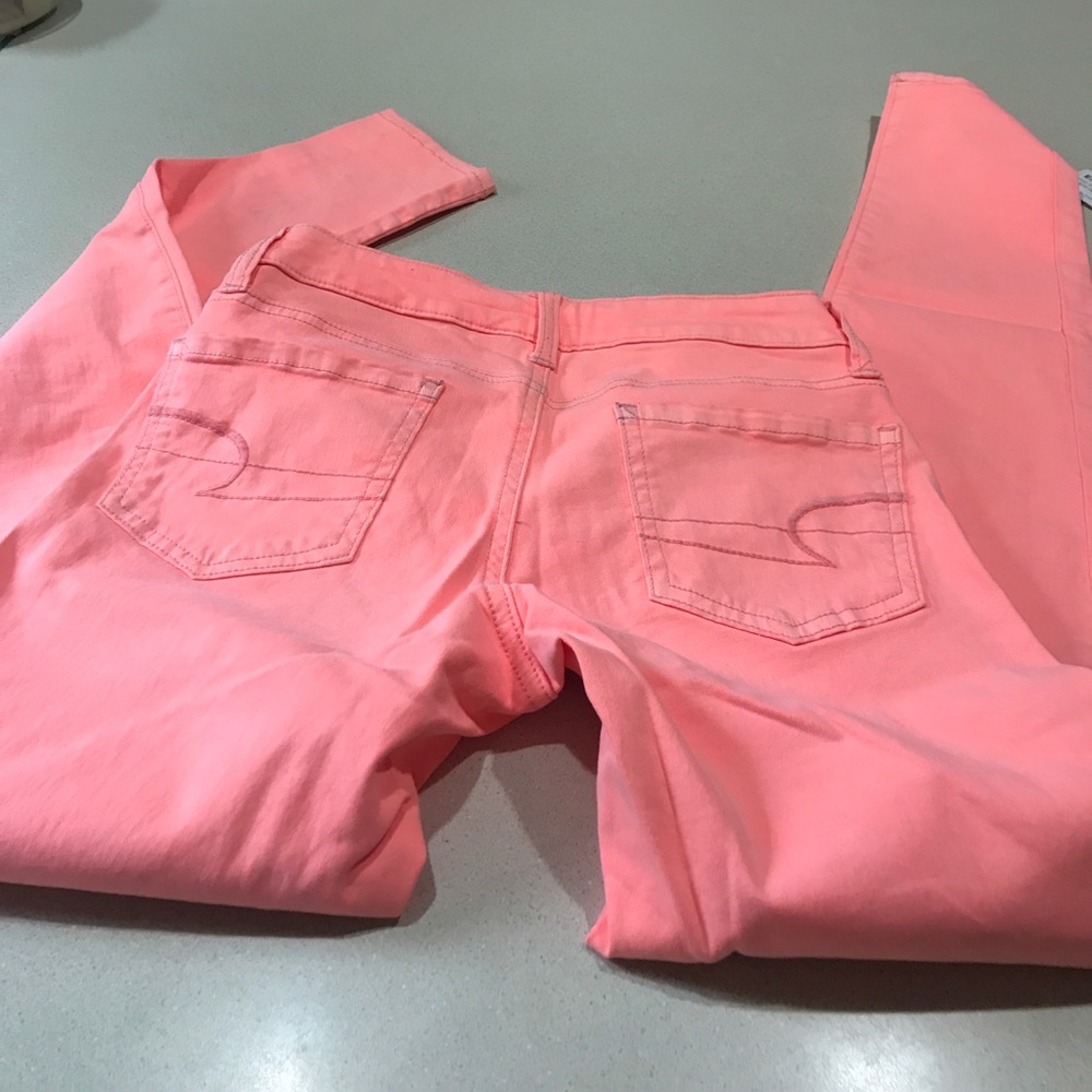 American Eagle Stretch spring skinny jeans coral