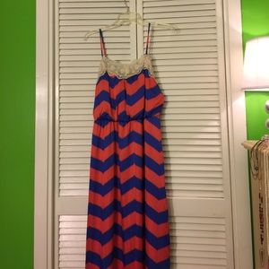 Chevron Maxi Dress